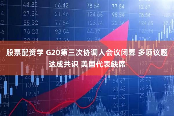 股票配资学 G20第三次协调人会议闭幕 多项议题达成共识 美国代表缺席